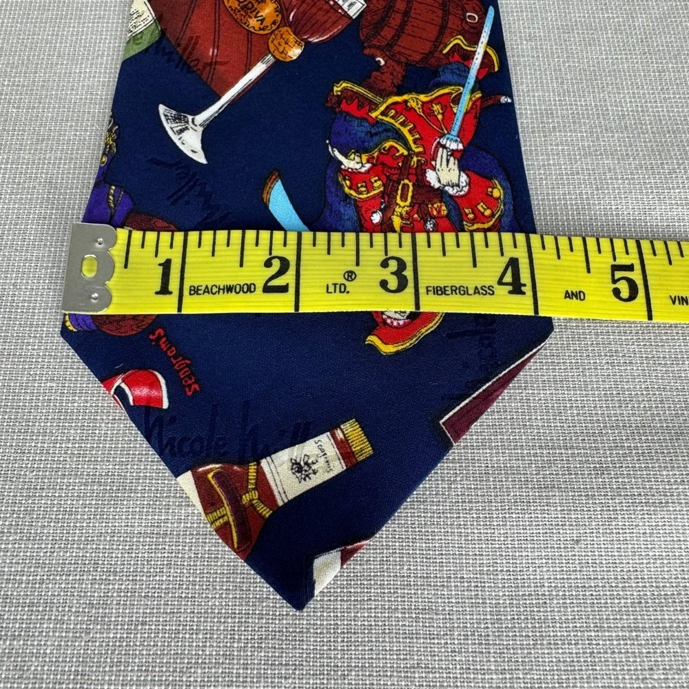 Vintage Nicole Miller Seagrams silk‎ tie 1994